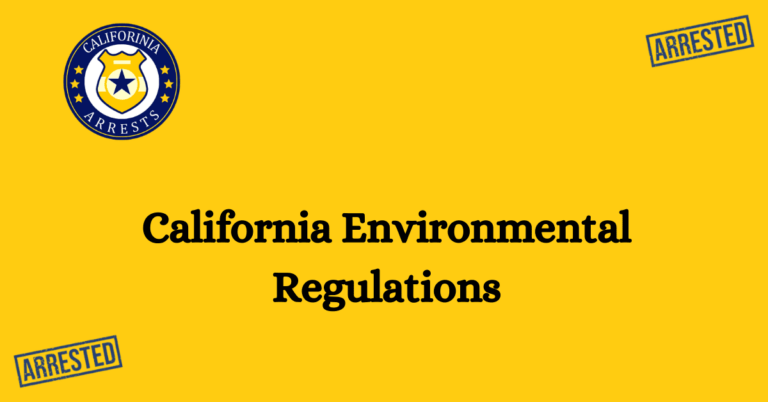 California Environmental Regulations 1
