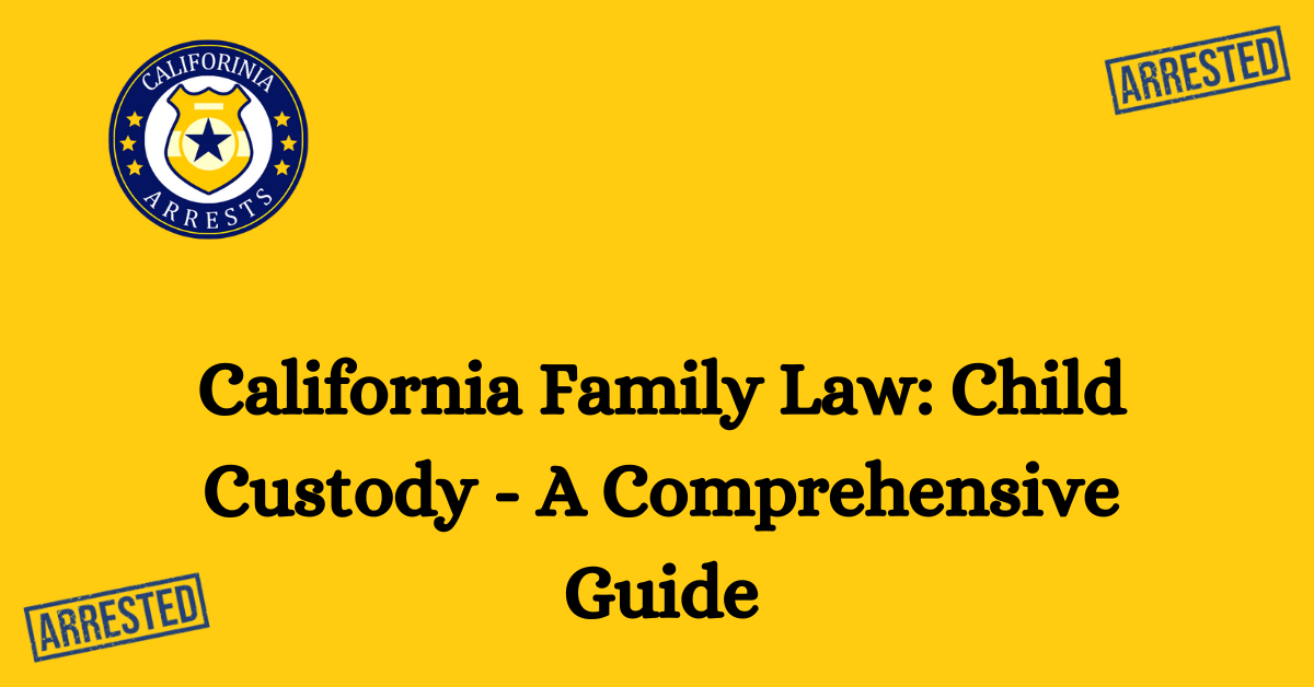 California Family Law Child Custody A Comprehensive Guide