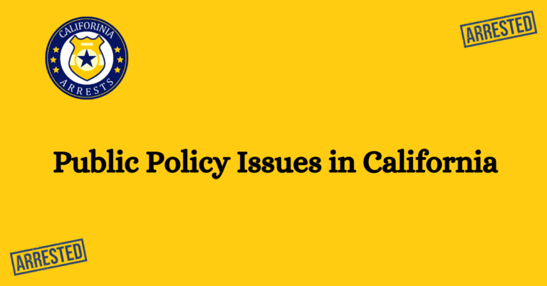 Public Policy Issues in California 1